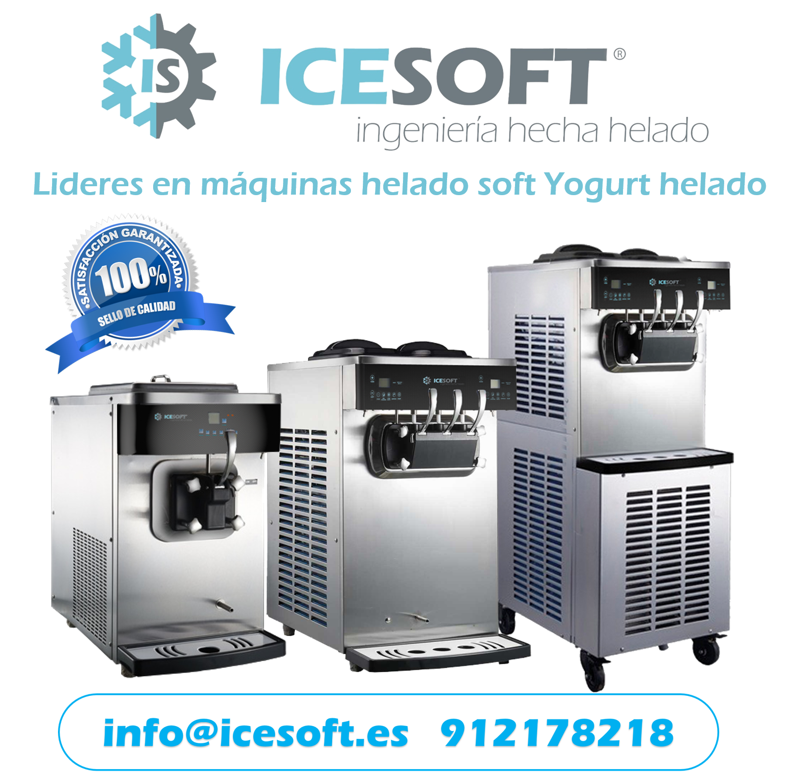 Lideres en máquinas de helado soft / yogurt helado