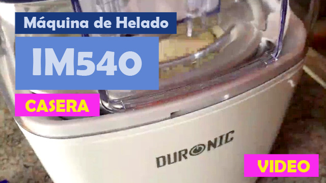 Video funcionamiento maquina de helado más vendida casera no industrial